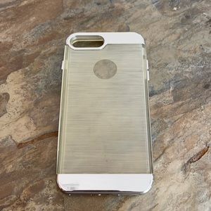 Silver Edged Cell Case For iPhone 6 Plus or 7